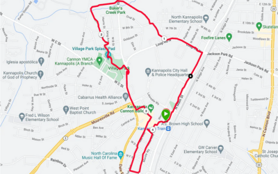 Four Miles Through Kannapolis on Foot